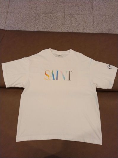 SAINT Mxxxxxx SS Tee_Rainbow Saint "White"