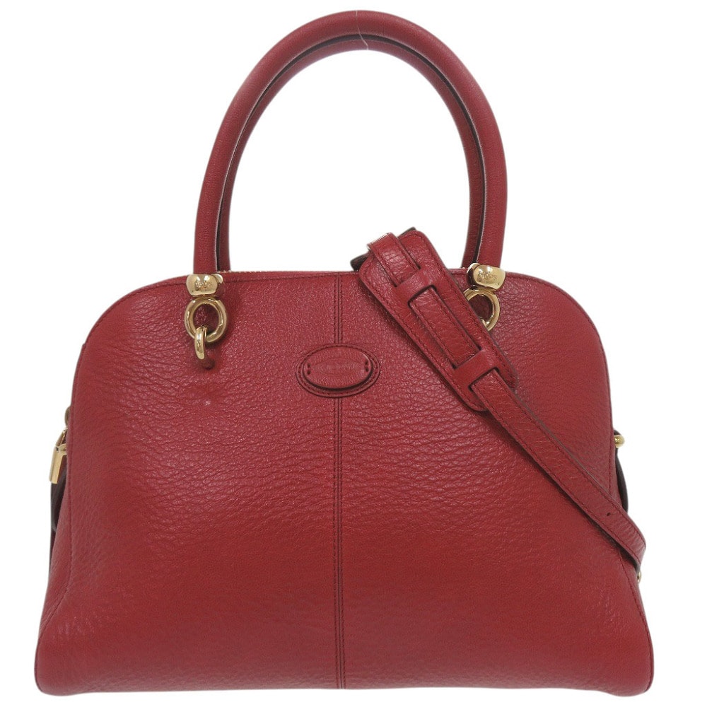 トッズ SELLA セラ 2WAY レザー レッド ハン