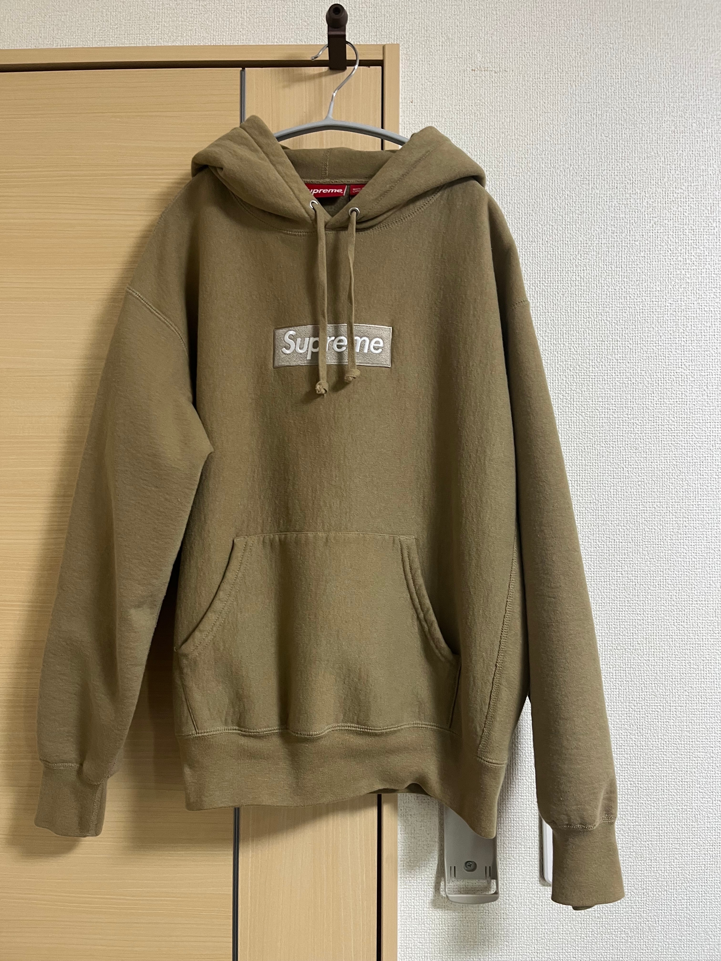 Supreme Box Logo Hooded Sweatshirt "Dark Sand" (23FW)