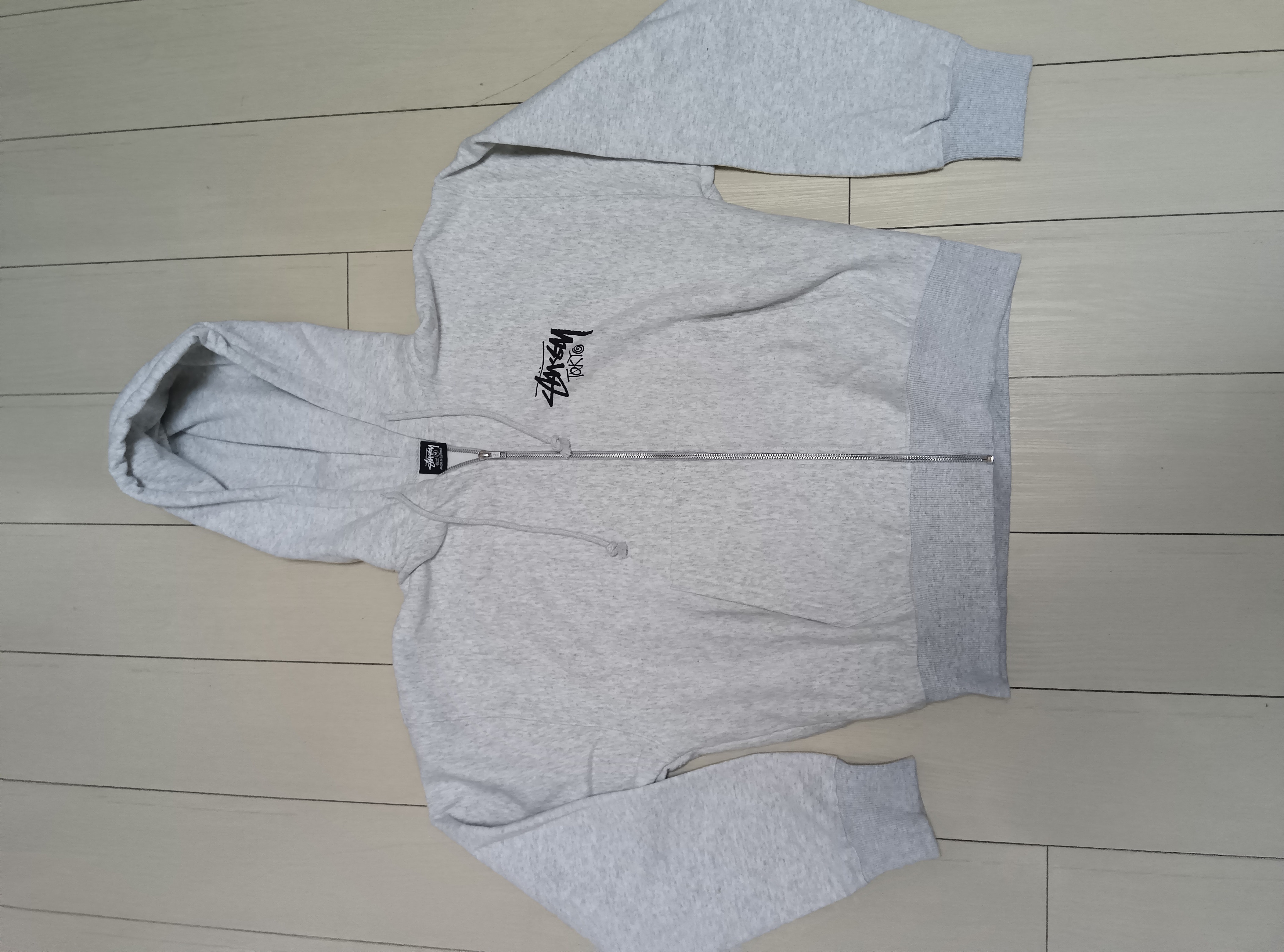Stussy Tokyo Exclusive Zip Hoodie (2025) 25S3973987/25F3973987 "Ash Grey"