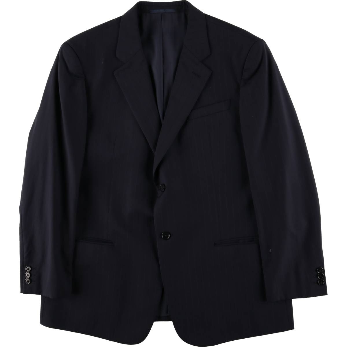 古着 アルマーニ ARMANI COLLEZIONI ストライプ柄 テーラードジャケット メンズL相当/eaa577153