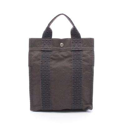 エルメス HERMES エールライン アドPM リュックサック バックパック バッグ キャンバス レディース グレー系 【中古】