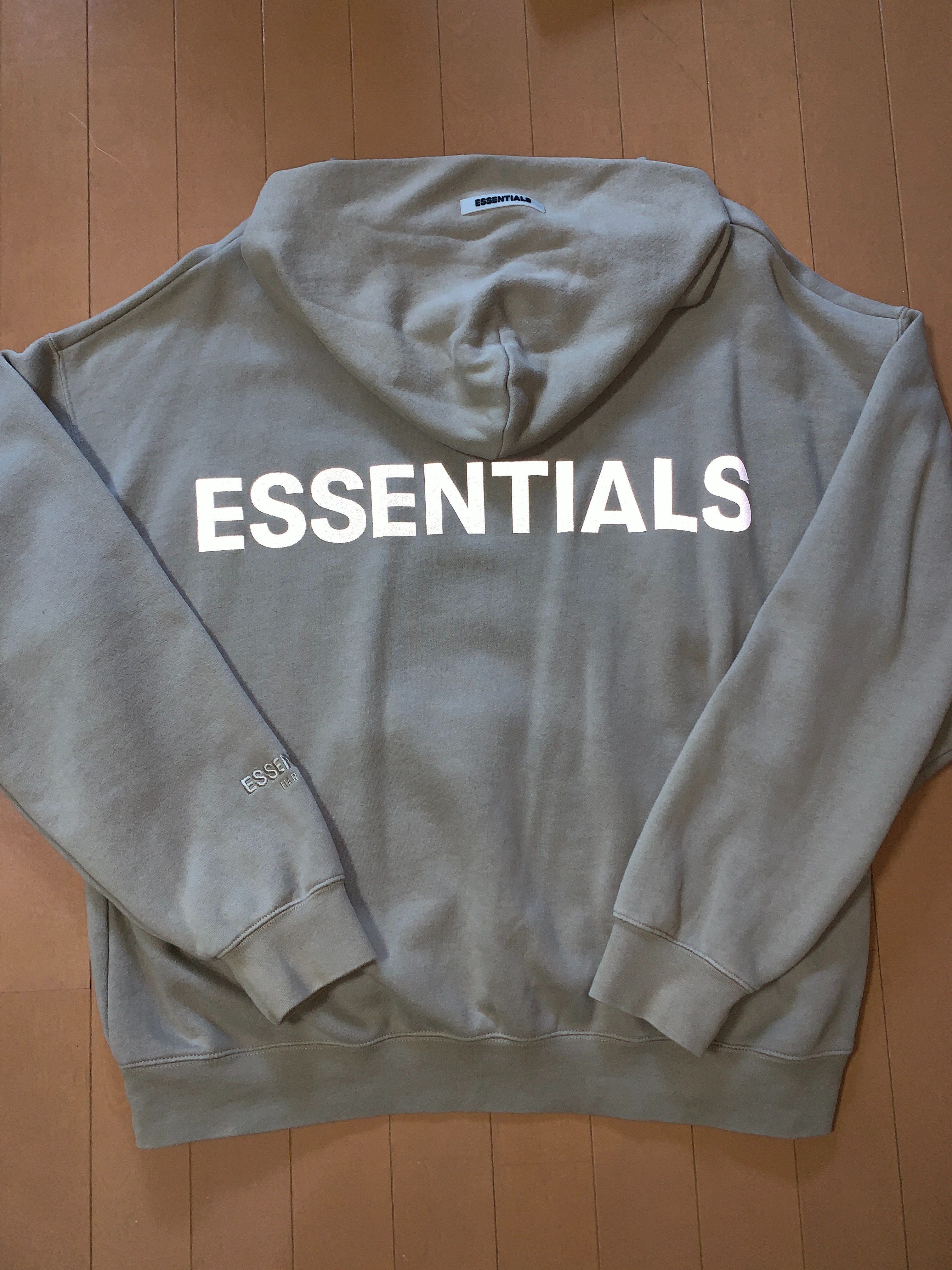 FEAR OF GOD ESSENTIALS 3M Logo Pullover Hoodie "Cream"