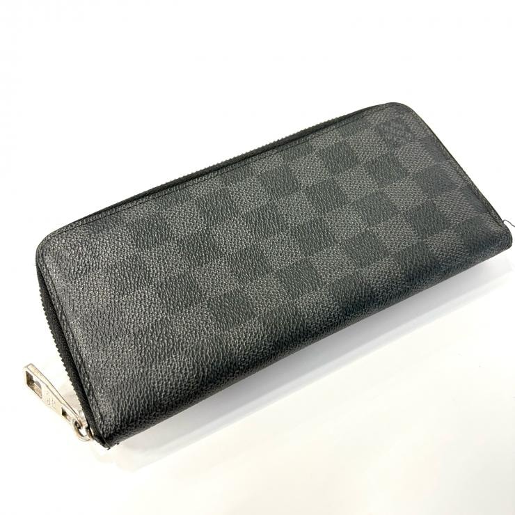 LOUIS VUITTON ルイ・ヴィトン ジッピー・ウォレット・ヴェルティカル ダミエ グラフィット N63095【鑑定済み】正規品