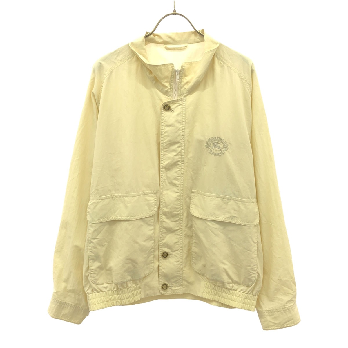 Burberrys バーバリーズ 90s オールド ロゴ刺繍 ジップジャケット L ベージュ