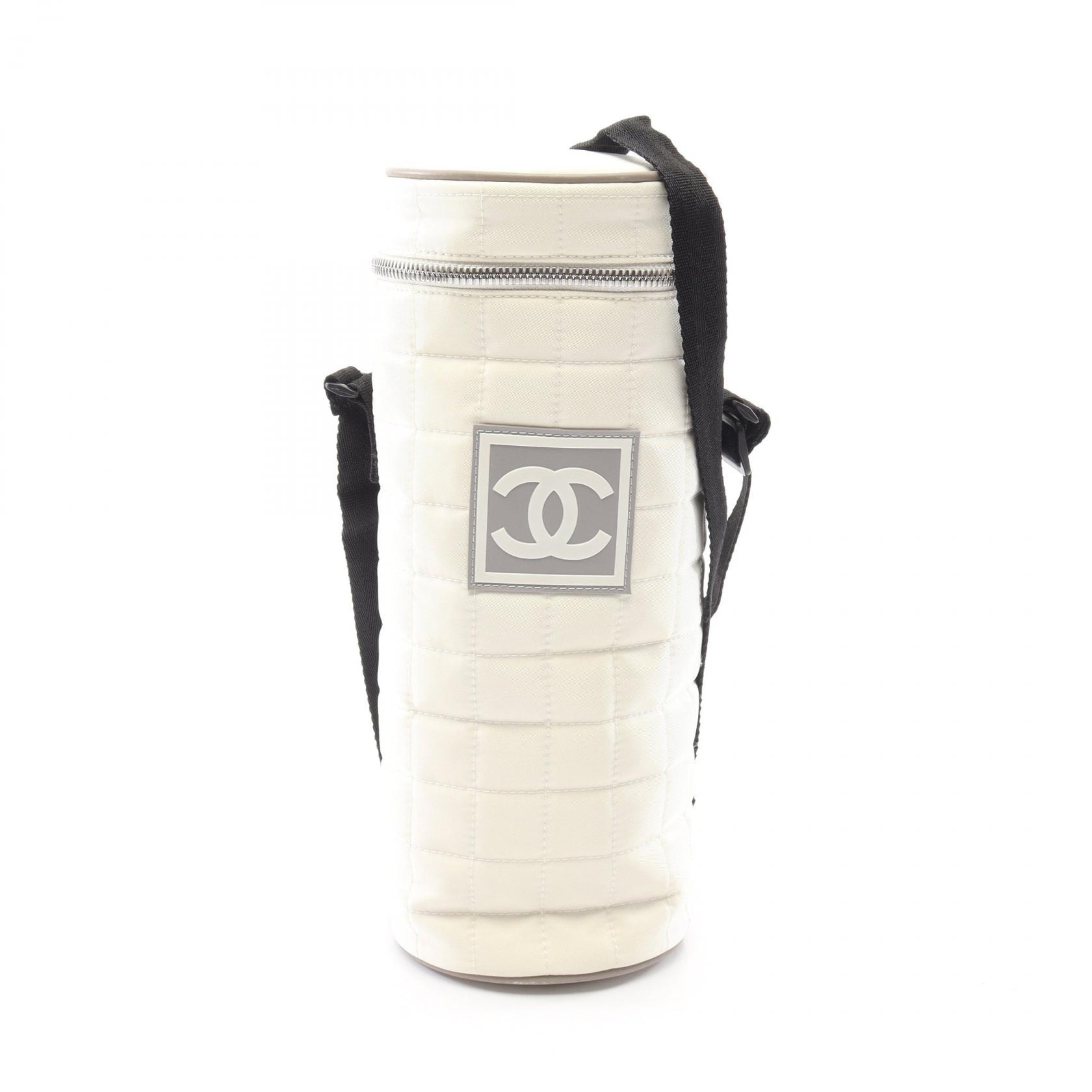 シャネル CHANEL スポーツライン ボトルホルダー ショルダーバッグ バッグ ナイロン ナイロンキャンバス レディース ホワイト系 【中古】
