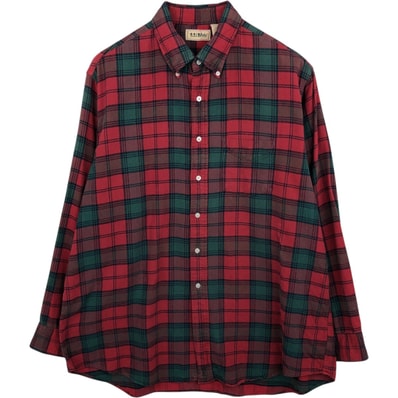 古着 ~90年代 エルエルビーン L.L.Bean 長袖 ボタンダウンチェックシャツ メンズXL相当 ヴィンテージ/eaa478148