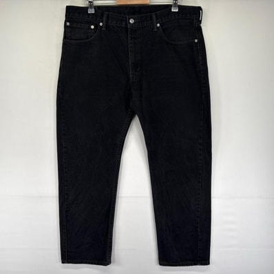 古着 リーバイス Levi's デニム パンツ Gパン 505 5ポケット ジッパーフライ ジーンズ ブラックデニム W38 L30 ブラック系 メンズ