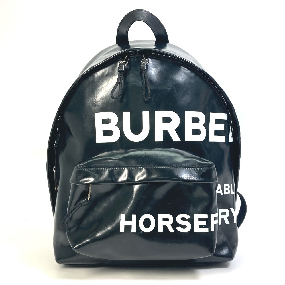 バーバリー BURBERRY ML JETT ホースフェリー 8021908 バックパック リュックサック コーティングキャンバス ブラック