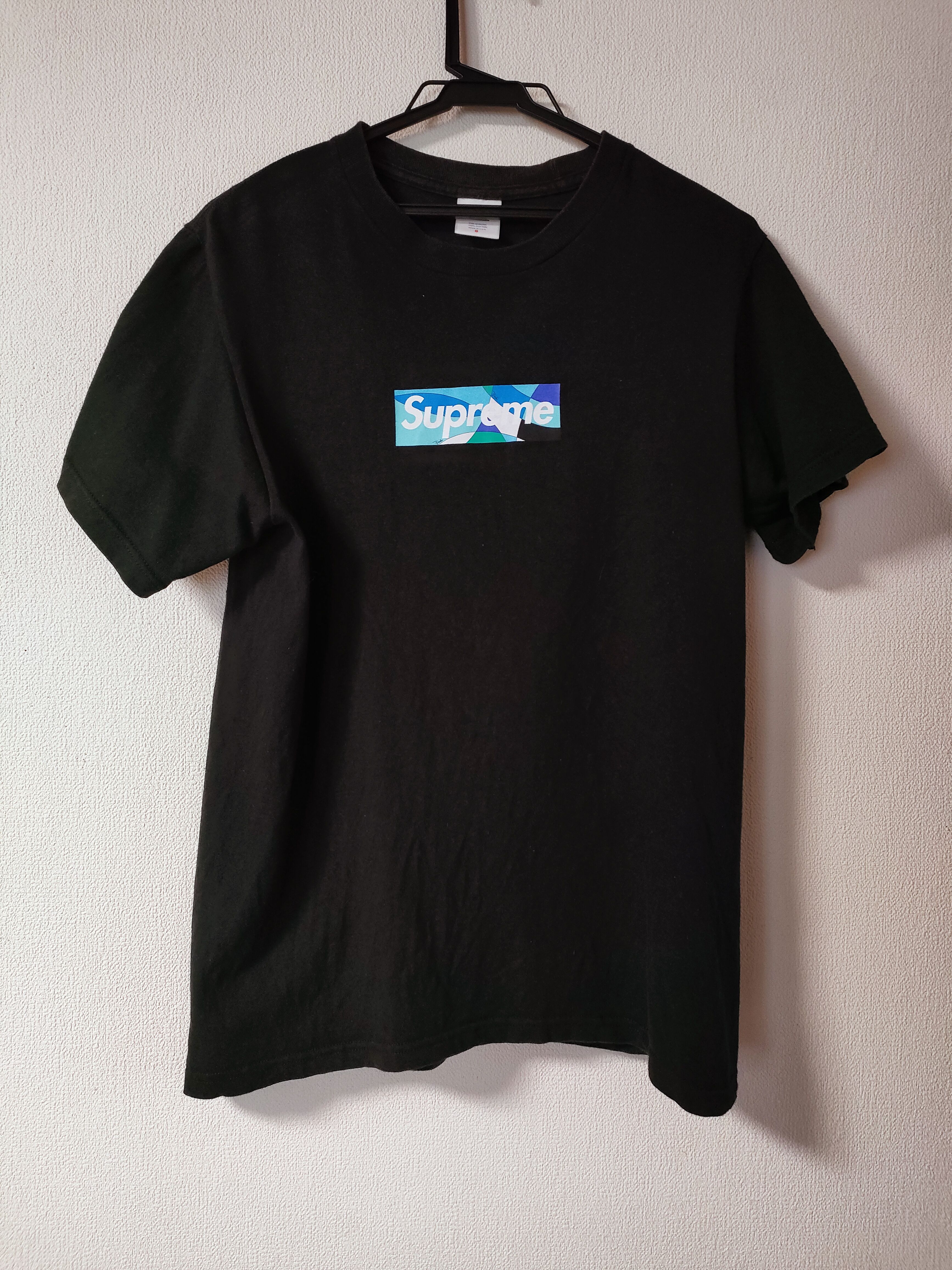 Supreme / Emilio Pucci® Box Logo Tee "Black/Blue"