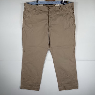古着 ポロ・ラルフローレン POLO RALPH LAUREN チノパンツ ワンポイント 大きいサイズ 特大 ビッグサイズ w46B L30 ベージュ メンズ