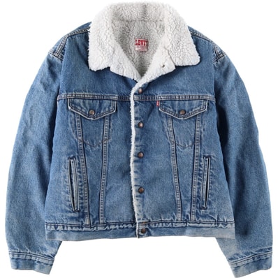 古着 80~90年代 リーバイス Levi's デニムボアジャケット USA製 メンズXL相当 ヴィンテ―ジ/eaa632459