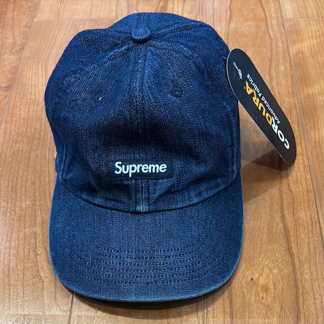 Supreme Cordura Denim Small Box 6-Panel "Blue"