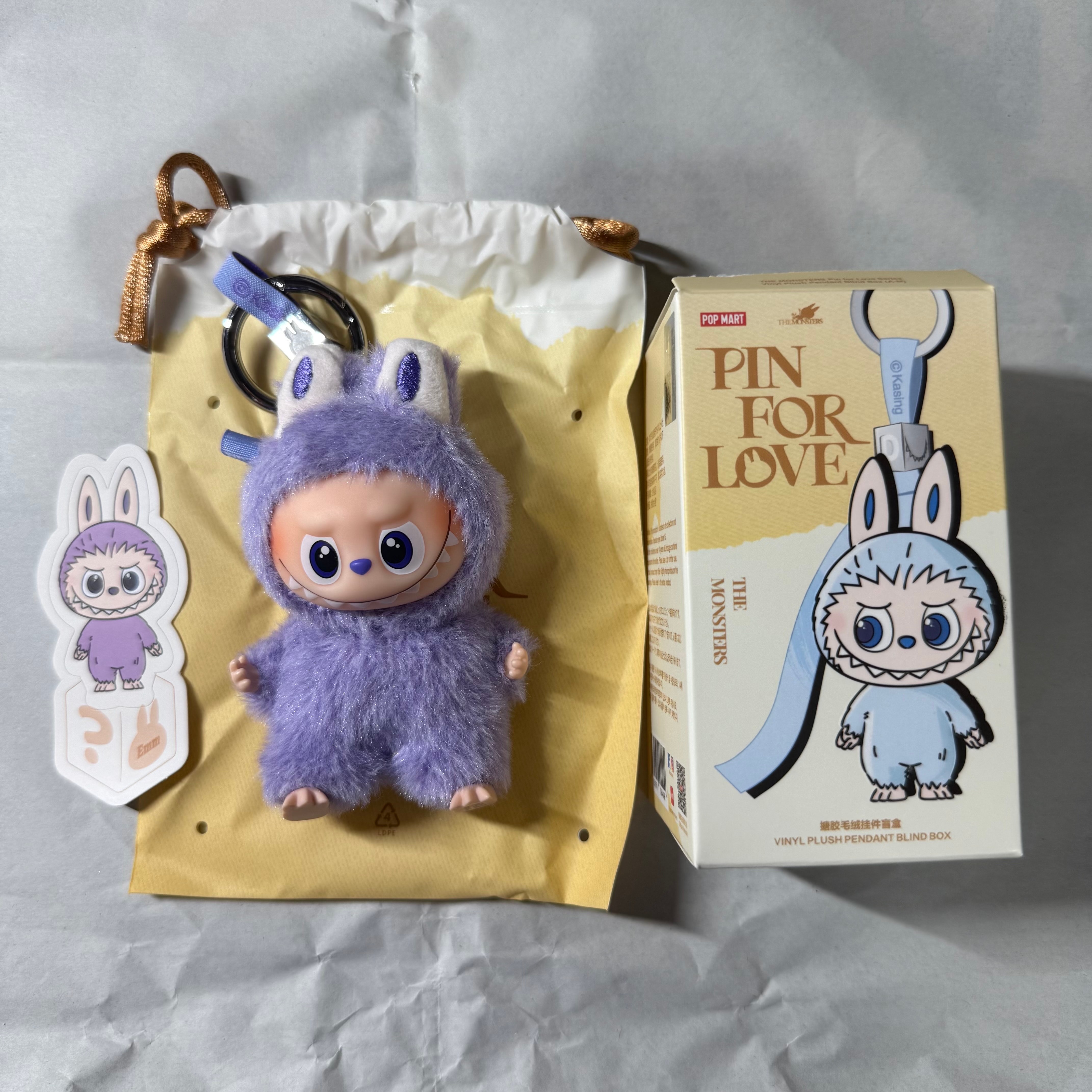 POP MART THE MONSTERS (LABUBU) Pin for Love Series-Vinyl Plush Pendant (A-M) ?