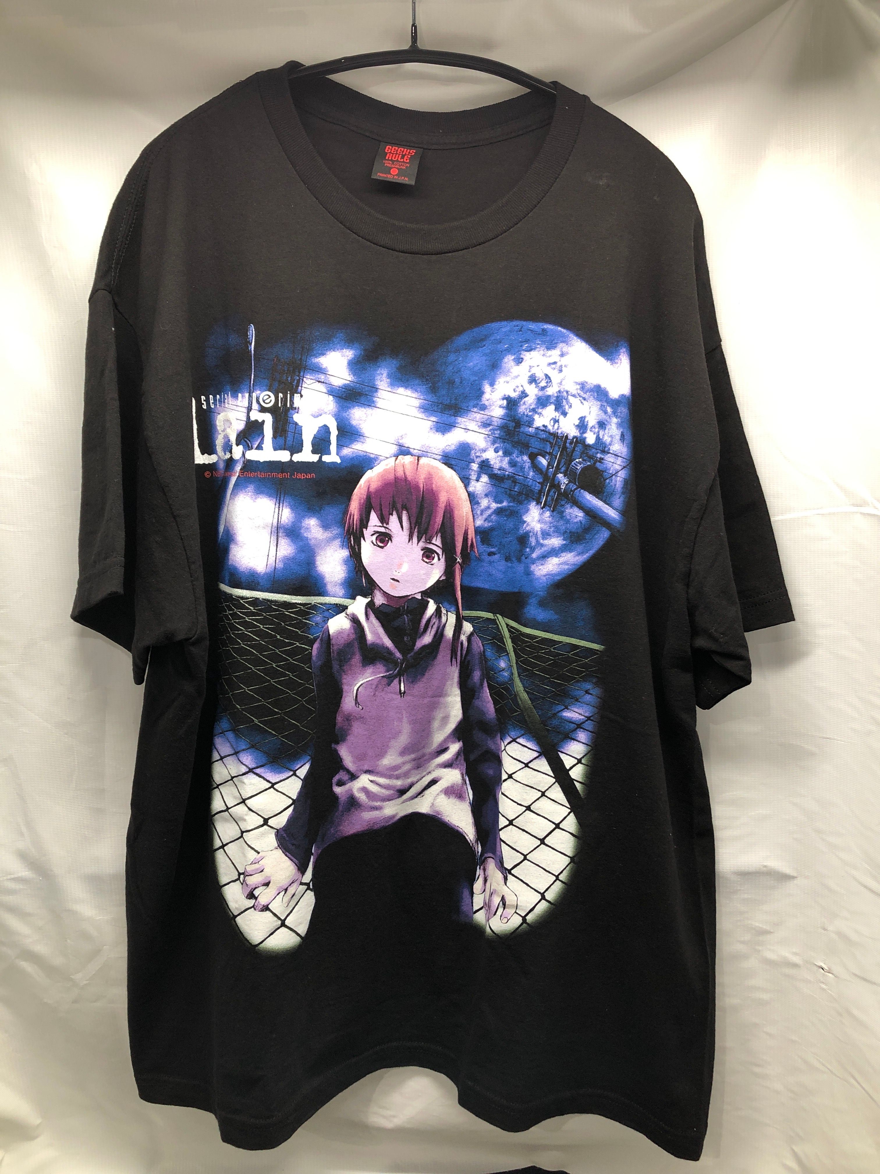 Geeks Rule x serial experiments lain 12 Silkscreen Printing T "Black"