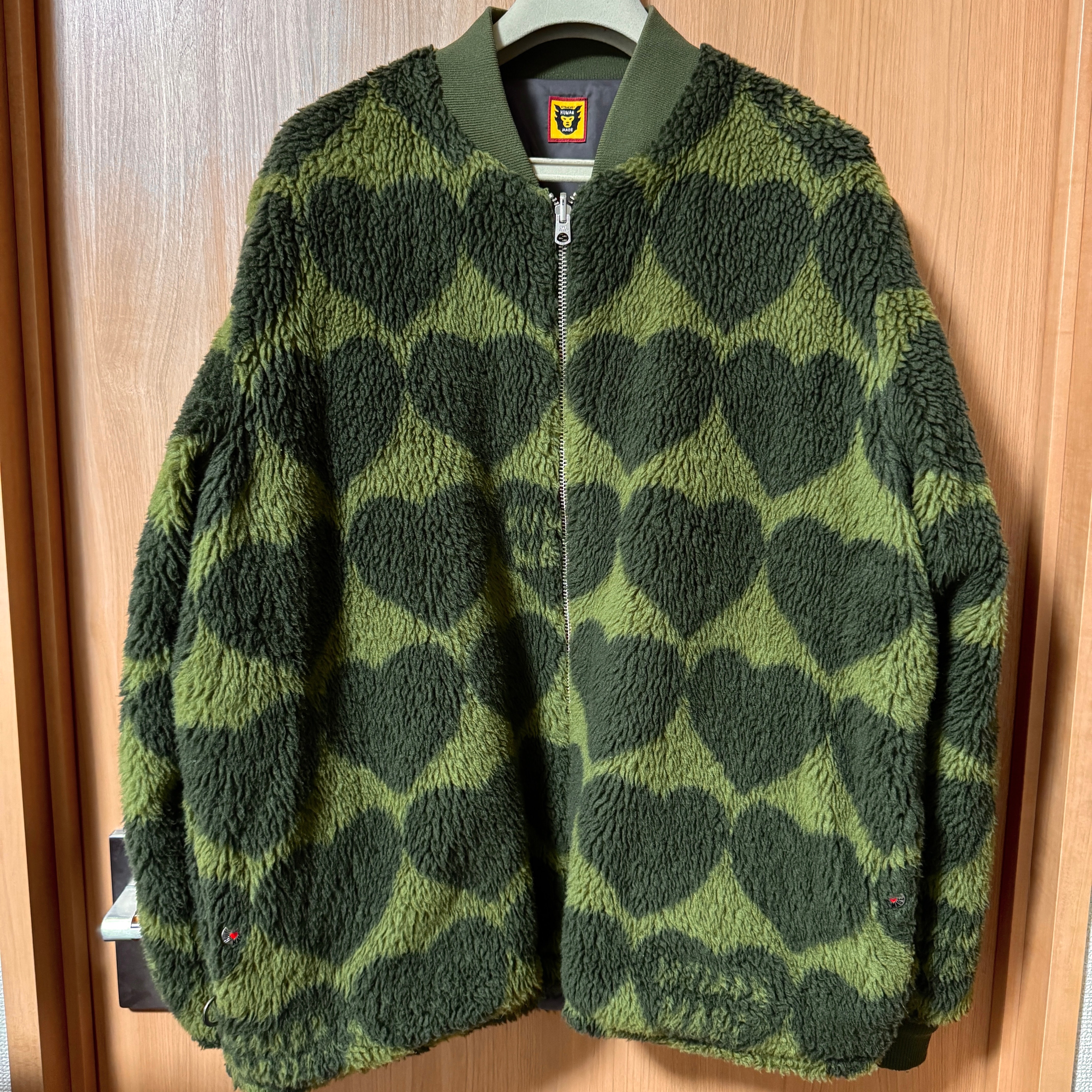HUMAN MADE REVERSIBLE FLEECE JACKET "Olive"