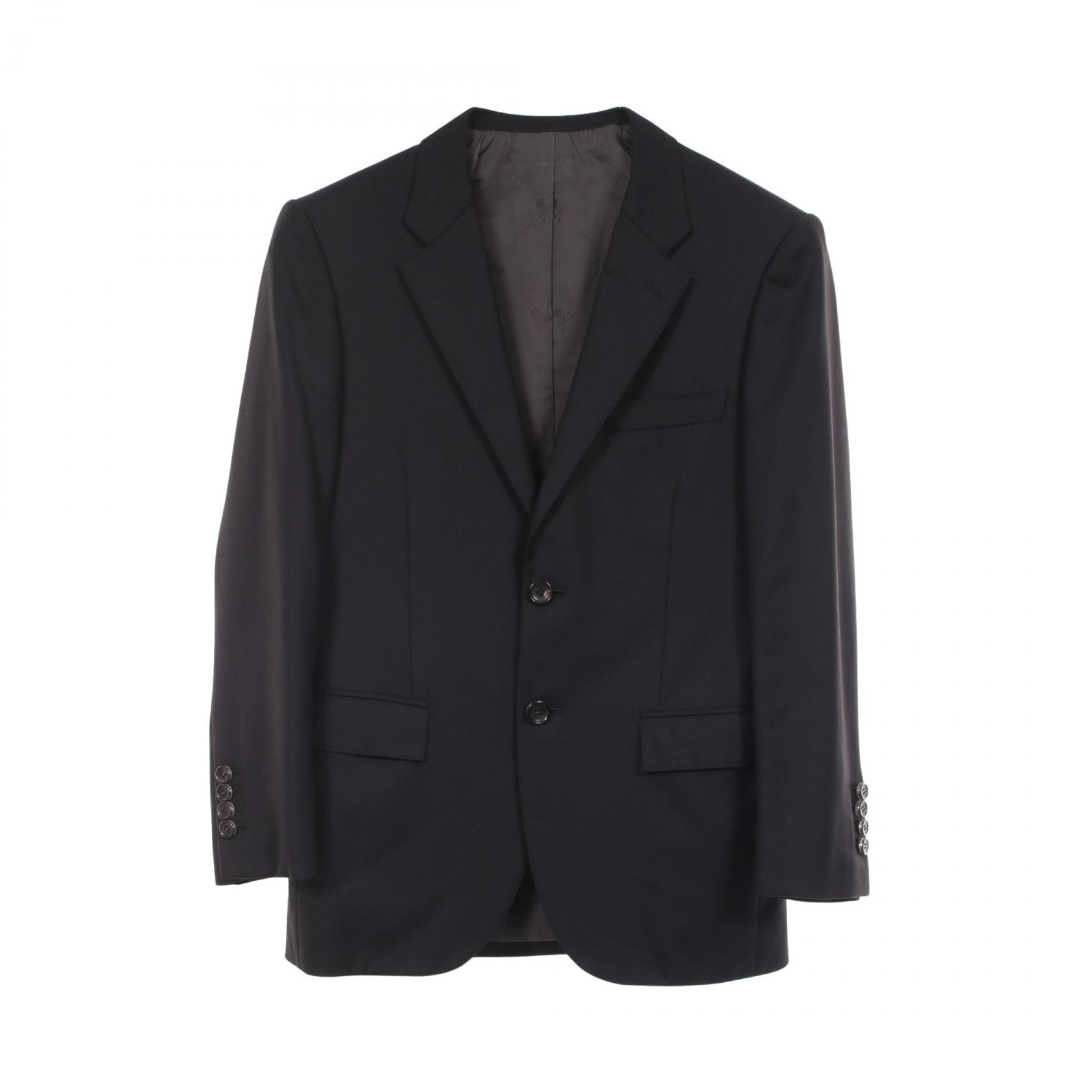 マスターマインドジャパン mastermind JAPAN RING JACKET テーラードジャケット 衣料品 アウター ウール メンズ ブラック系 【中古】