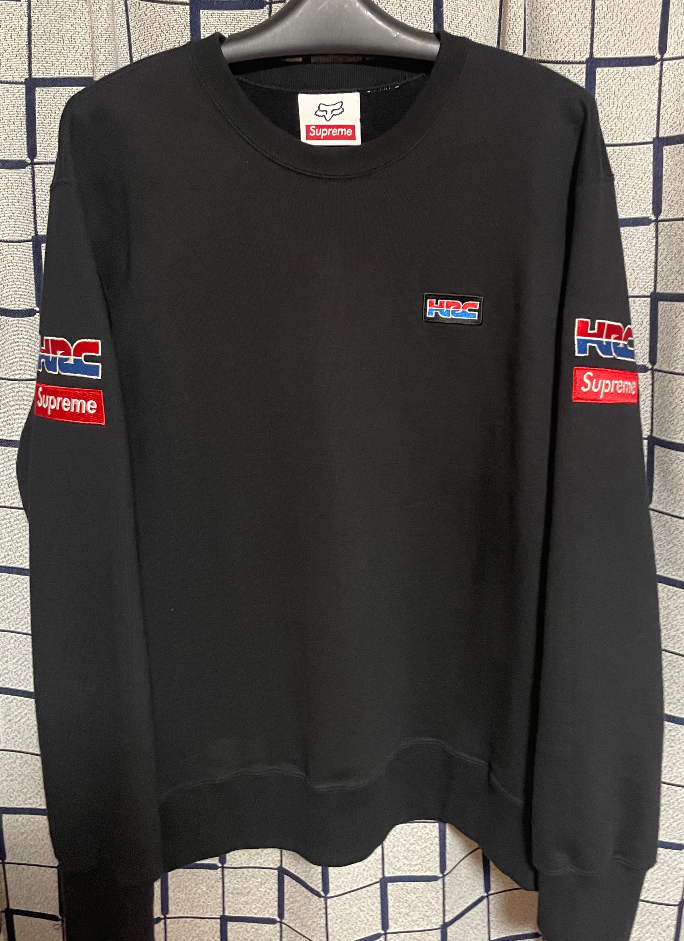 Supreme x Honda x Fox Racing Crewneck "Black"