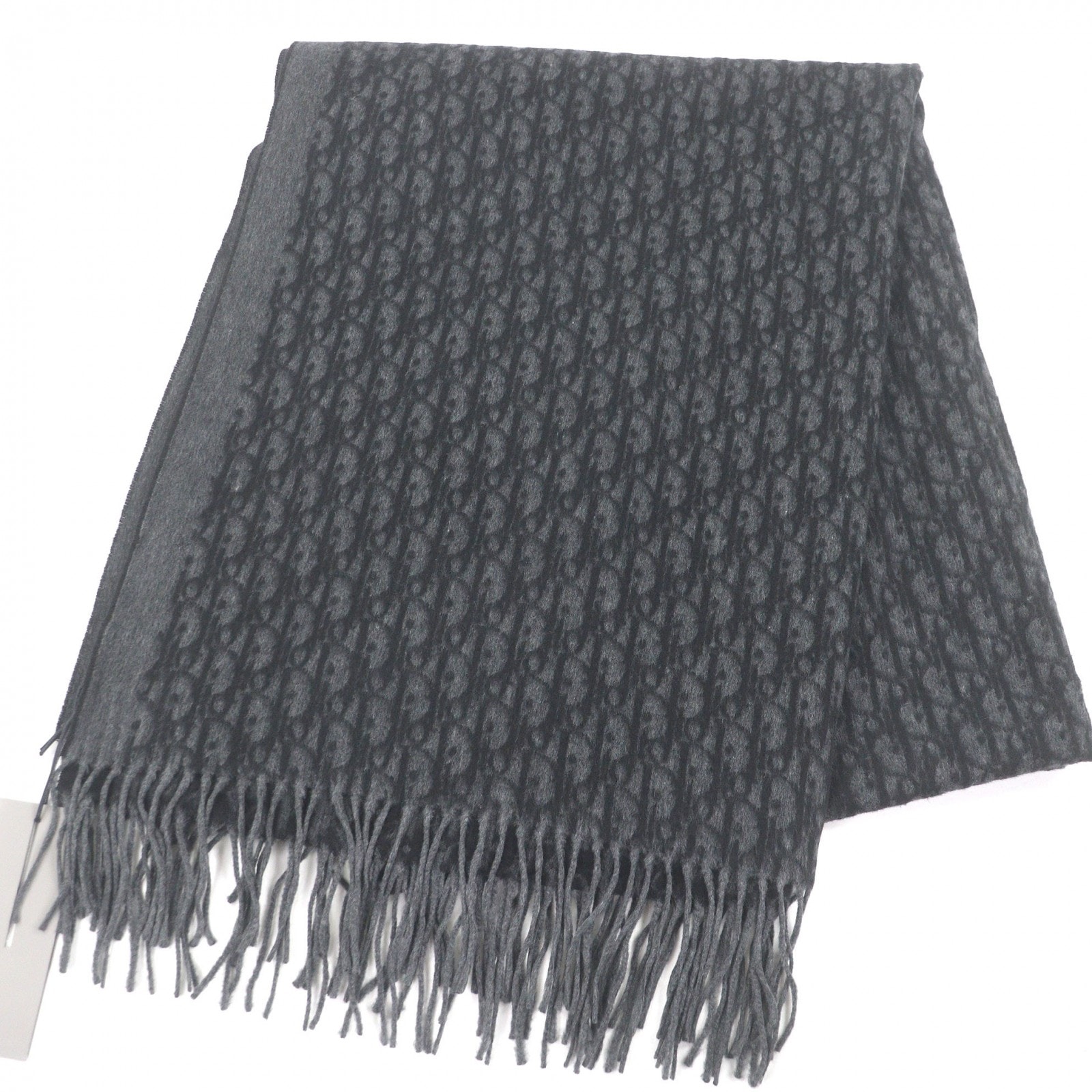 未使用品 ディオール オム マフラー グレー メンズ 93E0013A0168