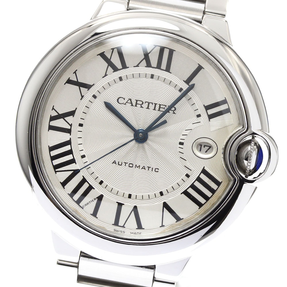 カルティエ バロンブルーLM デイト W69012Z4 メンズ 【中古】