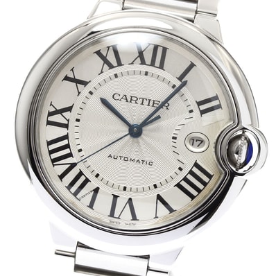 カルティエ バロンブルーLM デイト W69012Z4 メンズ 【中古】