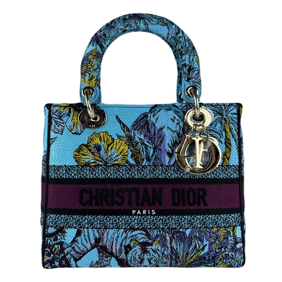 クリスチャンディオール Christian Dior ハンドバッグ ショルダーバッグ レディ ディライト キャンバス ブルー系 レディース【中古】 z8944
