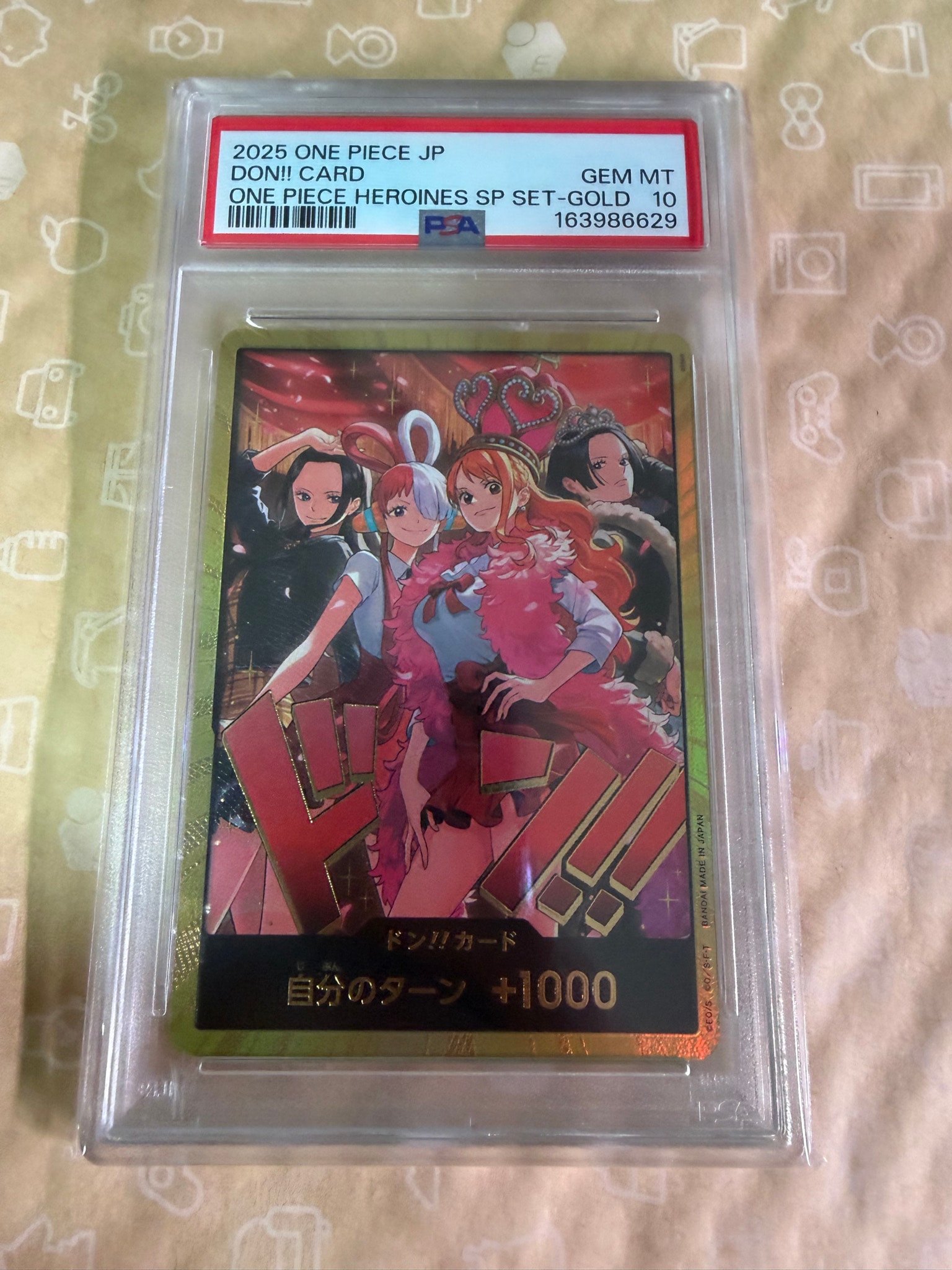 PSA10】ドン!!カード : ロビン&ウタ&ナミ&ハンコック 金ドン [開封済