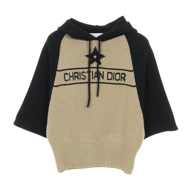 ディオール Dior ニット パーカー 衣料品 トップス カシミヤ レディース ベージュ系 / ブラック系 254S56AM054 【中古】