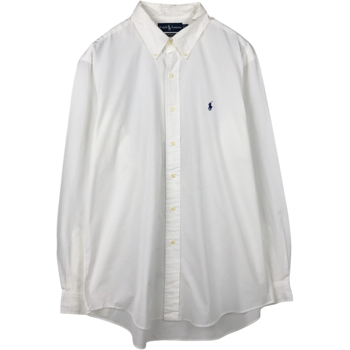 古着 ラルフローレン Ralph Lauren CUSTOM FIT 長袖 ボタンダウンシャツ メンズXL相当/eaa666435