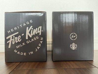 Starbucks Fragment Fire-King ペアマグカップ グレー