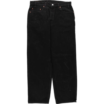 古着 90年代 リーバイス Levi's 550 RELAXED FIT ブラックデニム テーパードデニムパンツ メンズw34相当 ヴィンテージ/eaa663196