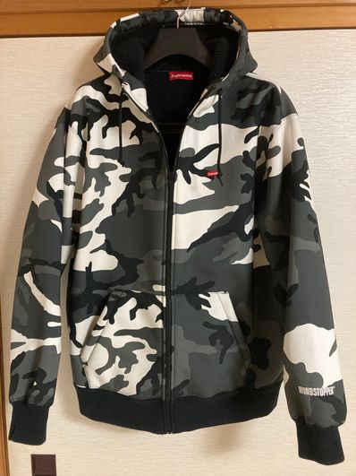 Supreme WINDSTOPPER Zip Up Hooded Sweatshirt "Snow Camo"