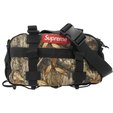 Supreme シュプリーム ウエストバッグ 19AW Waist Bag Real Tree Camo リアルツリーカモ ウエスト ショルダー ボディ バッグ カーキ系【中古】