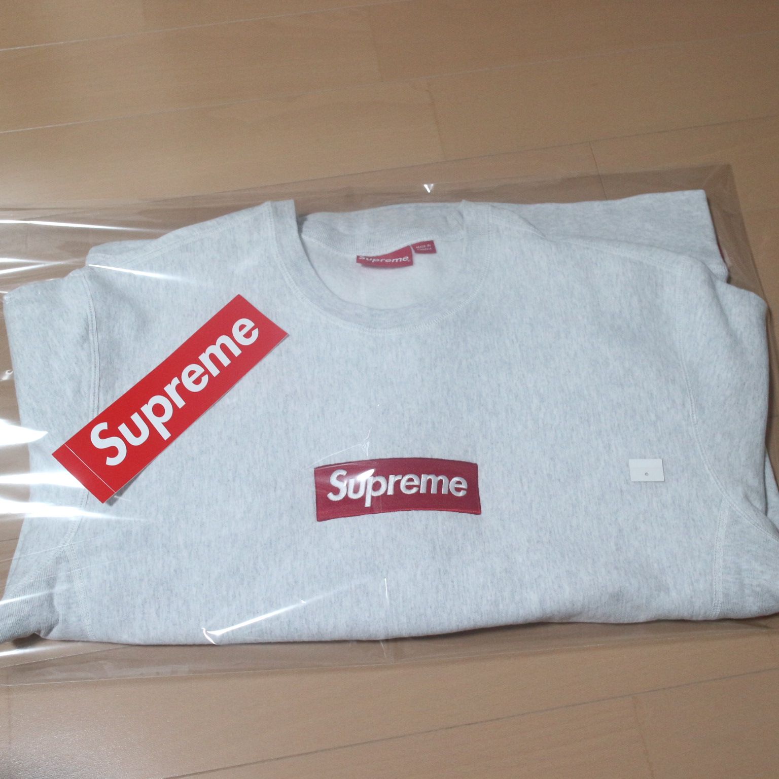 Supreme Box Logo Crewneck Sweatshirt "Ash Grey" (18FW)