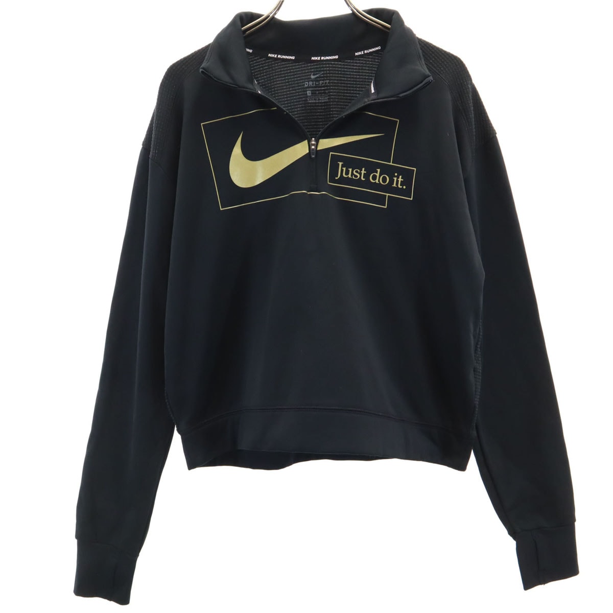 NIKE ナイキ ランニング ハーフジップ ウェア M ブラック