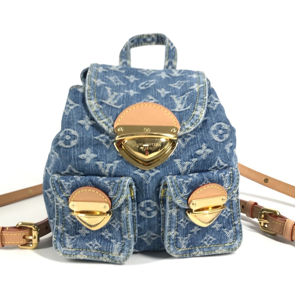 ルイヴィトン LOUIS VUITTON ヴェニス M46836 新作 LV リミックス モノグラムデニム カバン バックパック リュックサック モノグラムデニム ブルーデニム ブルー 新品同様