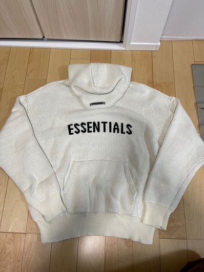 FEAR OF GOD ESSENTIALS Knit Hoodie "Cream"