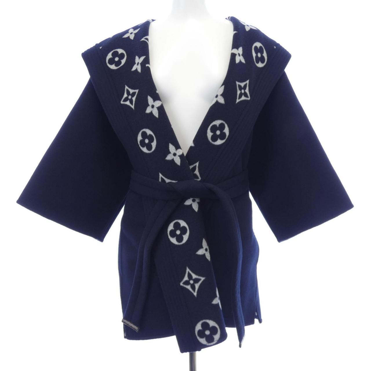 ルイヴィトン LOUIS VUITTON シグネチャーフーデッドラップローブコート FOCO20RO1 コート