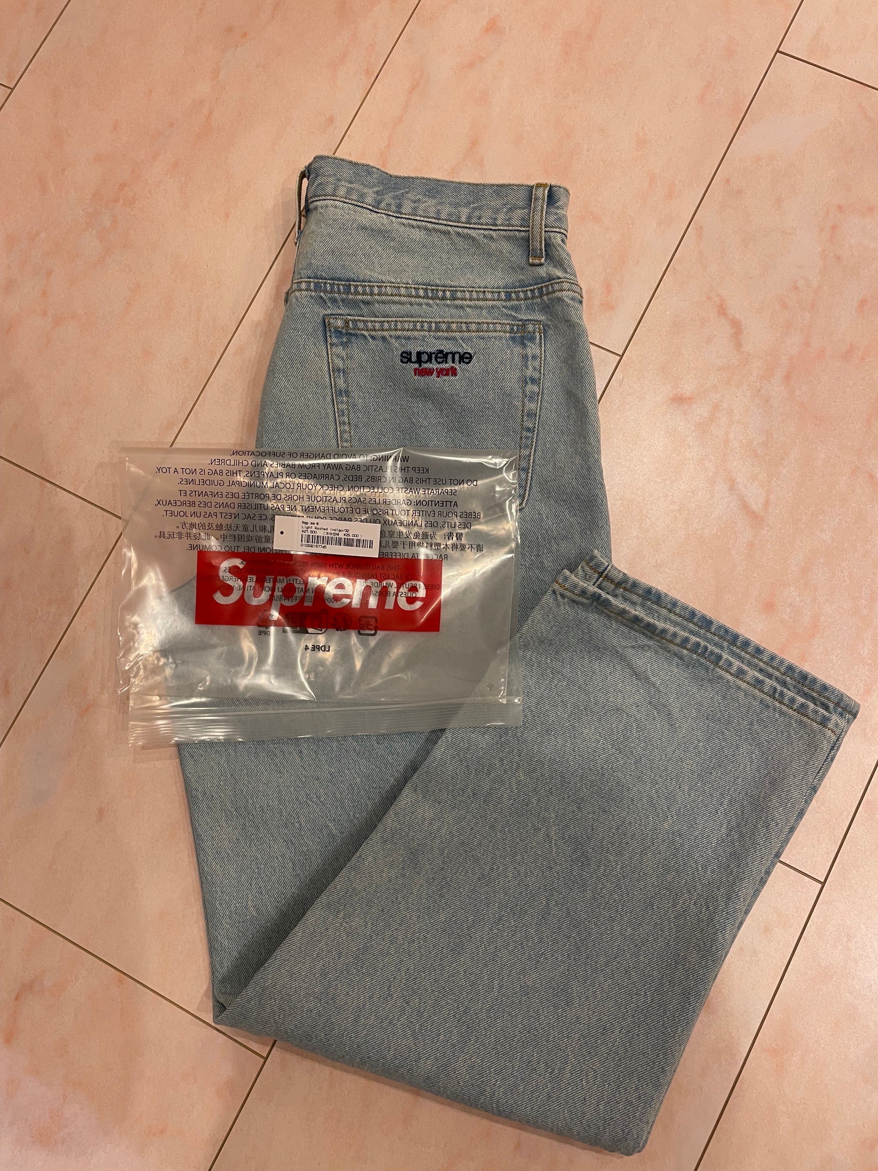Supreme Baggy Jean "Light Washed Indigo" (25SS)