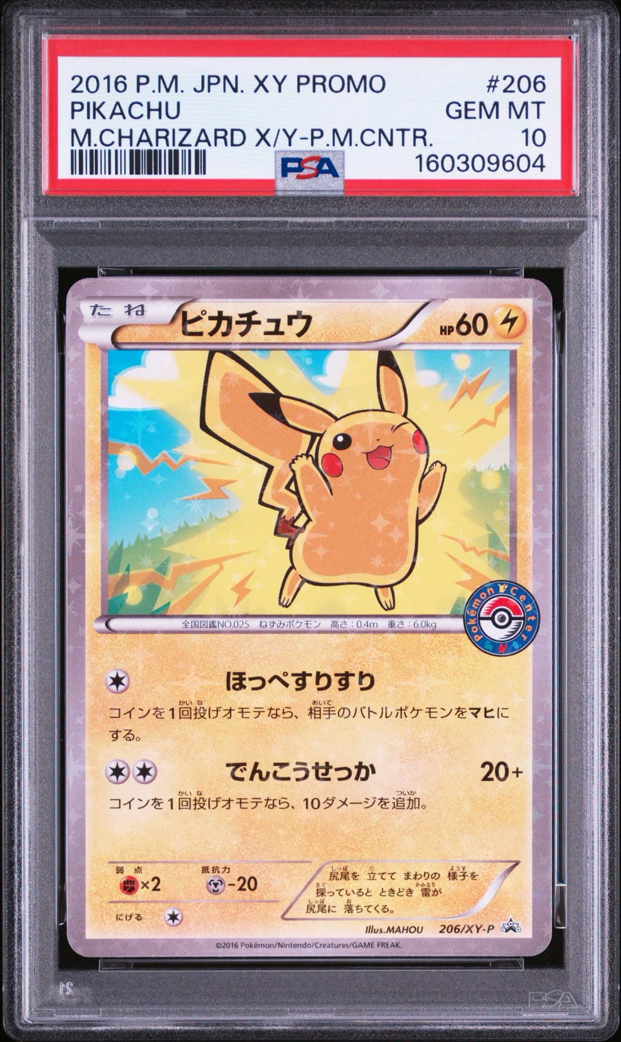 Pikachu P [XY-P 206](Special BOX "Pikachu Wearing Mega Charizard X's Poncho & Pikachu Wearing Mega Charizard Y's Poncho")