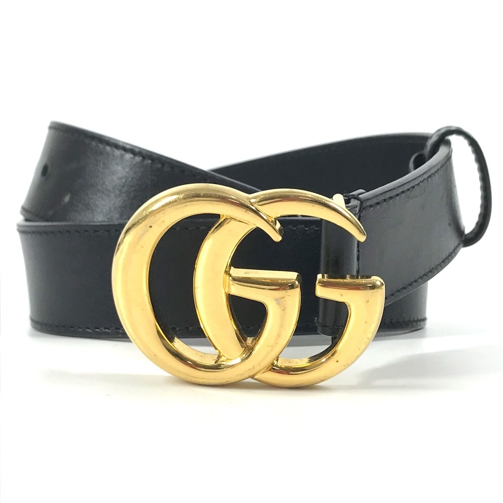 グッチ GUCCI GG ロゴ バックル 414516 ボトムス用ベルト アクセサリー ベルト レザー ブラック