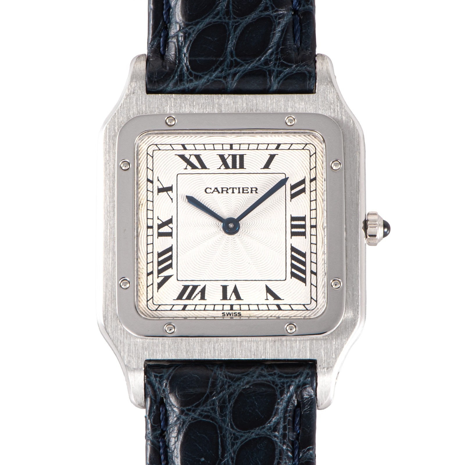 Cartier カルティエ サントス デュモン LM W1509051 Pt950 1970年代 WG製Dバックル プラチナ【中古】