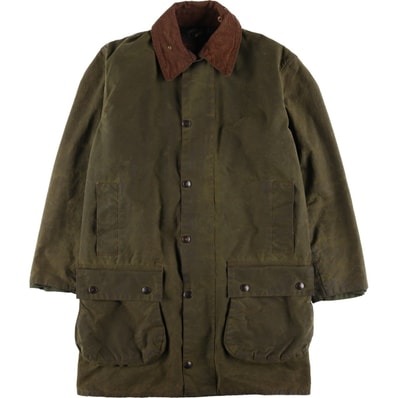 古着 80年代 バブアー Barbour NORTHUMBRIA ノーザンブリア 2ワラント ワックスコットン オイルドジャケット 英国製 メンズS相当 ヴィンテージ/eaa614867