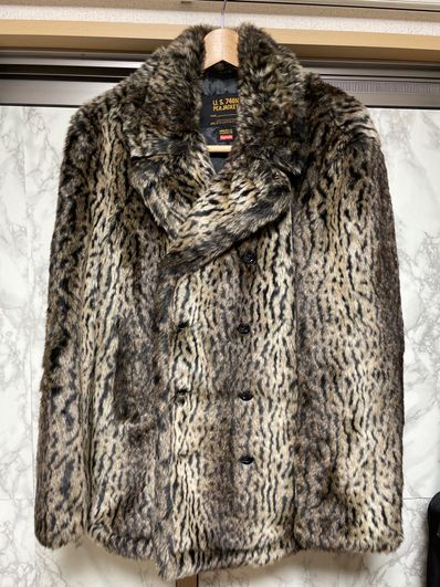 Supreme/Schott Fur Peacoat