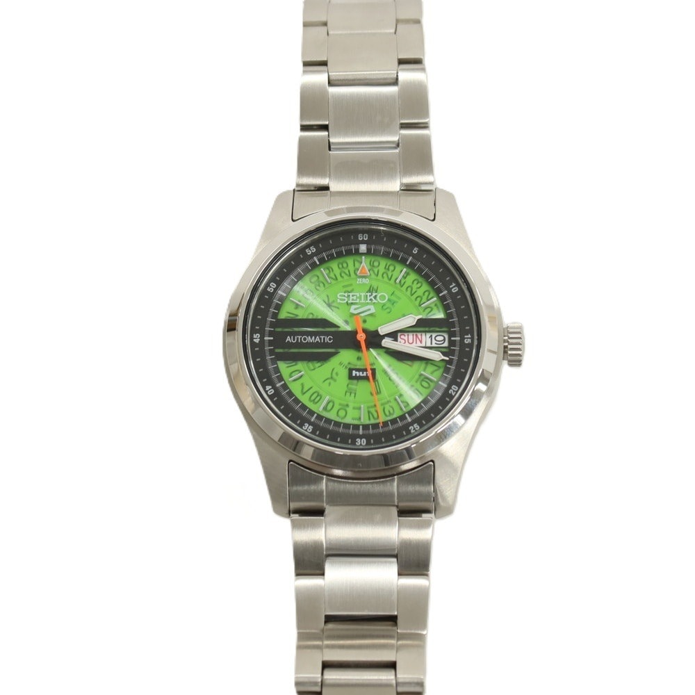 【中古】ハフ HUF × SEIKO 腕時計 シルバーxグリーン【メンズ】