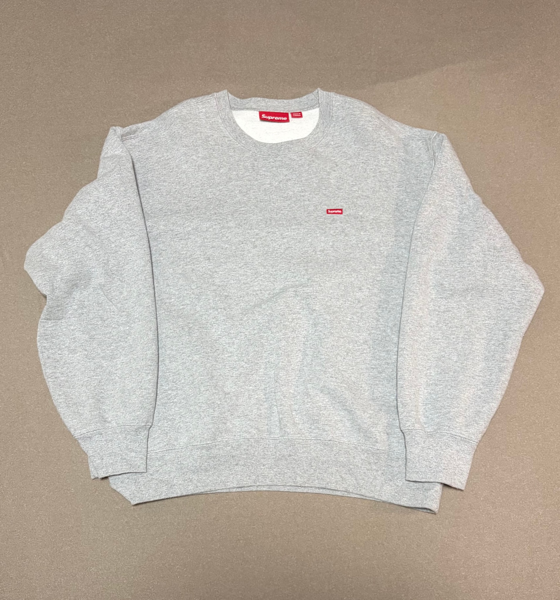 Supreme Small Box Crewneck (25FW) "Heather Grey"