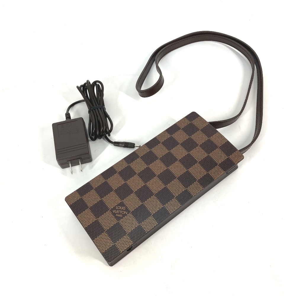 ルイヴィトン LOUIS VUITTON クラヴィエ 25周年スタッフ限定 PC セリュックス CELUX VIP顧客 ダミエ ノベルティ 小型 ミニ ノートパソコン 雑貨 プラスチック エベヌ ブラウン 美品
