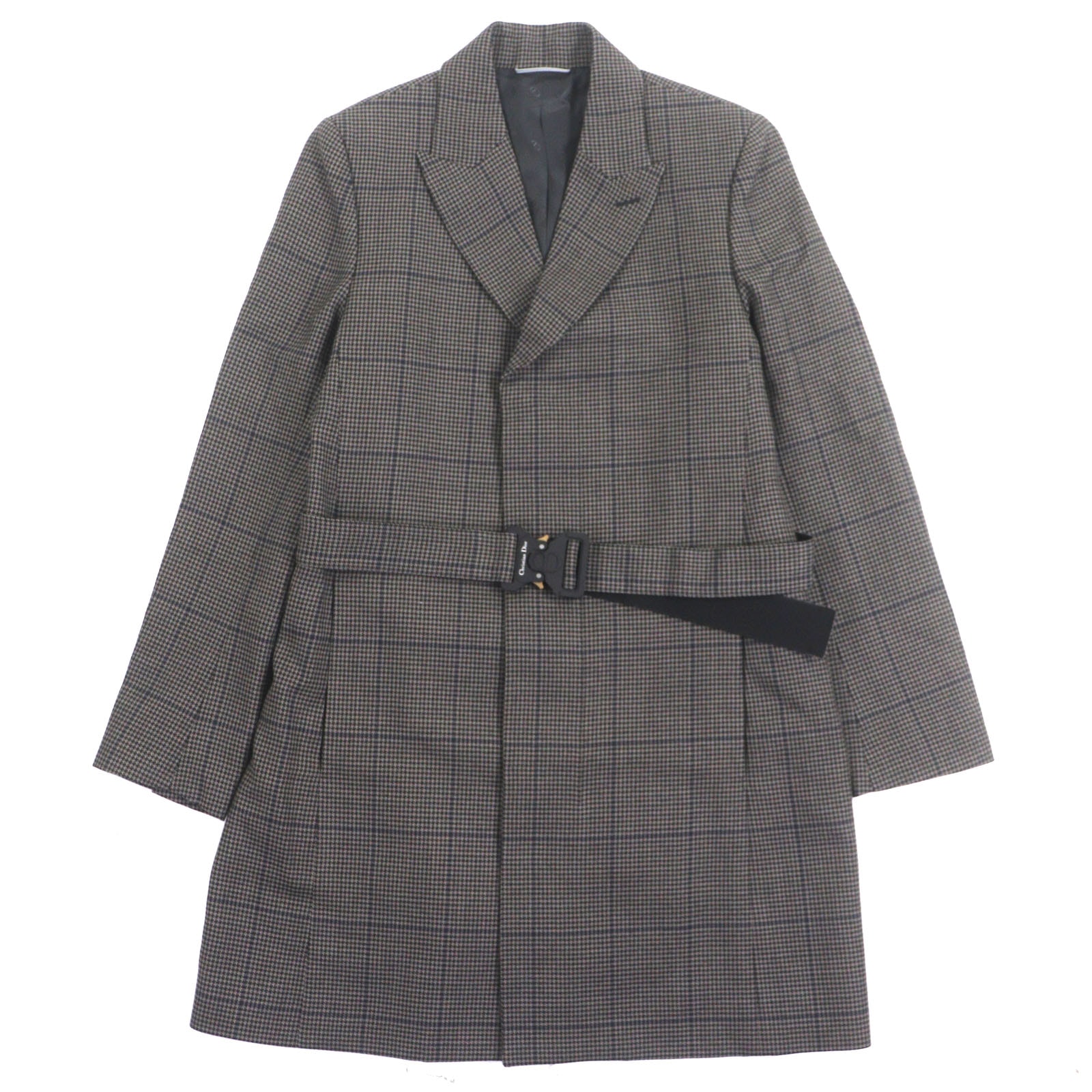 極美品 ディオール オム コート ブラウン メンズ 46 293C381B5637