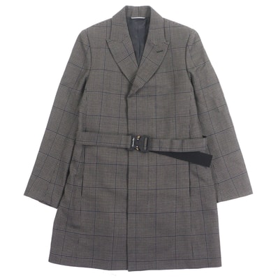 極美品 ディオール オム コート ブラウン メンズ 46 293C381B5637