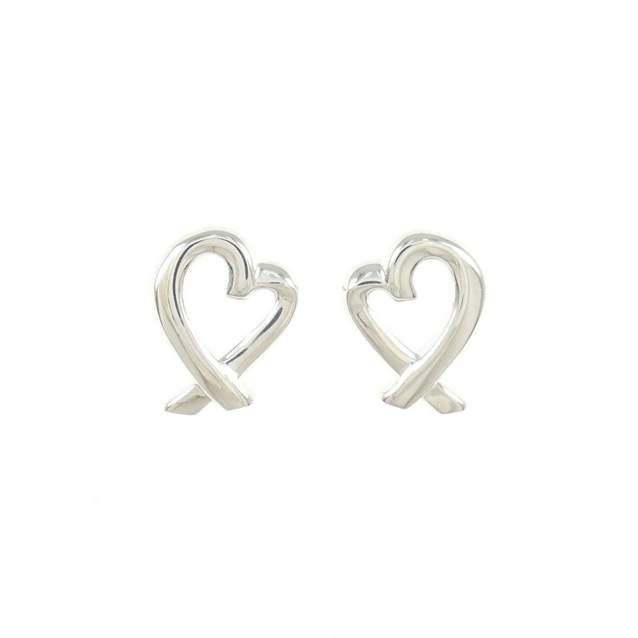 ティファニー ラビングハート ミニ ピアス